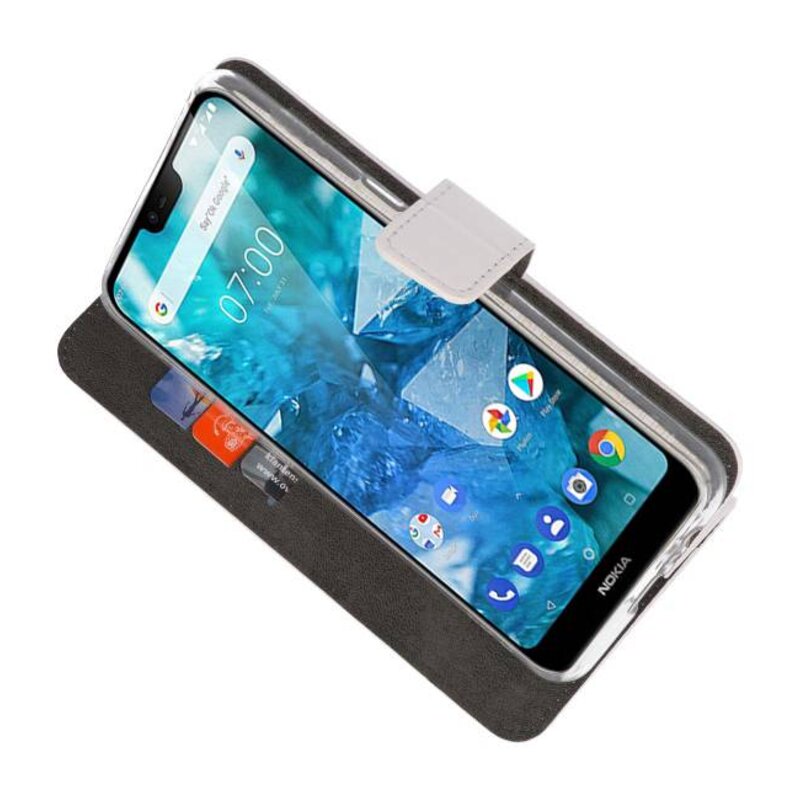 Wallet Cases Case for Nokia 7.1 White