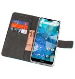 Cajas de la cartera para Nokia 7.1 Azul