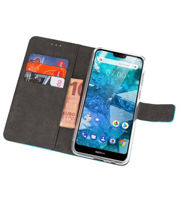 Custodie a portafoglio per Nokia 7.1 Blue