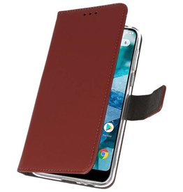 Custodia a Portafoglio per Nokia 7.1 Marrone