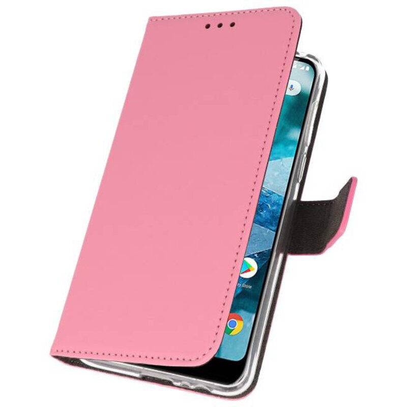 Wallet Cases Case for Nokia 7.1 Pink