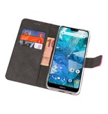 Custodia a Portafoglio per Nokia 7.1 Rosa