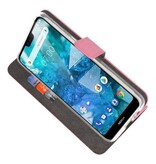 Custodia a Portafoglio per Nokia 7.1 Rosa