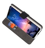 Estuche para fundas billetera para XiaoMi Redmi Note 6 Pro negro