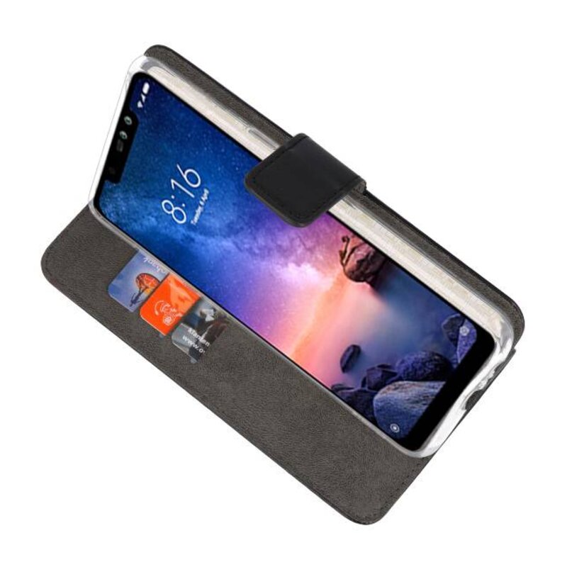 Etuis portefeuille Etui pour XiaoMi Redmi Note 6 Pro Black