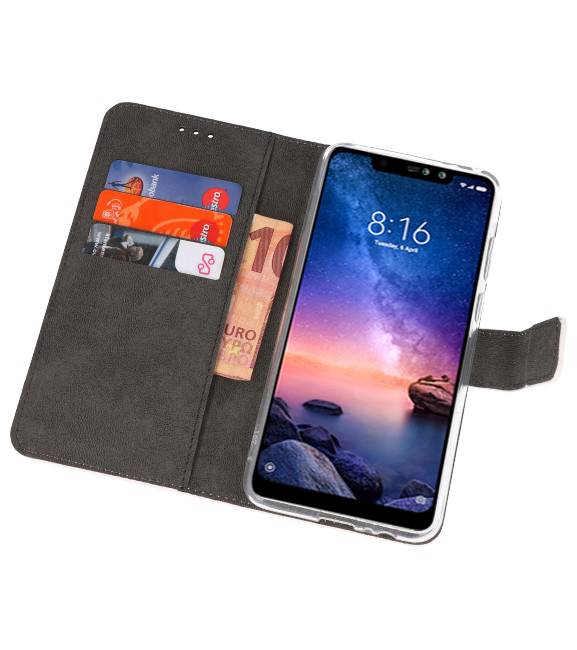 Etuis portefeuille Etui pour XiaoMi Redmi Note 6 Pro White