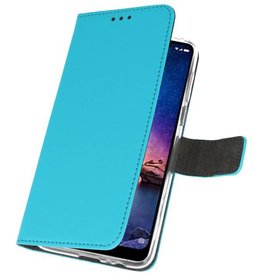 Wallet Cases Hoesje voor XiaoMi Redmi Note 6 Pro Blauw