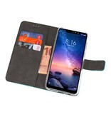 Estuche de billetera para XiaoMi Redmi Note 6 Pro Blue