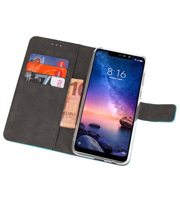 Etuis portefeuille Etui pour XiaoMi Redmi Note 6 Pro Blue