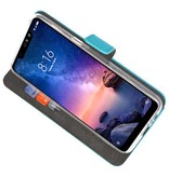 Wallet Cases Hoesje voor XiaoMi Redmi Note 6 Pro Blauw
