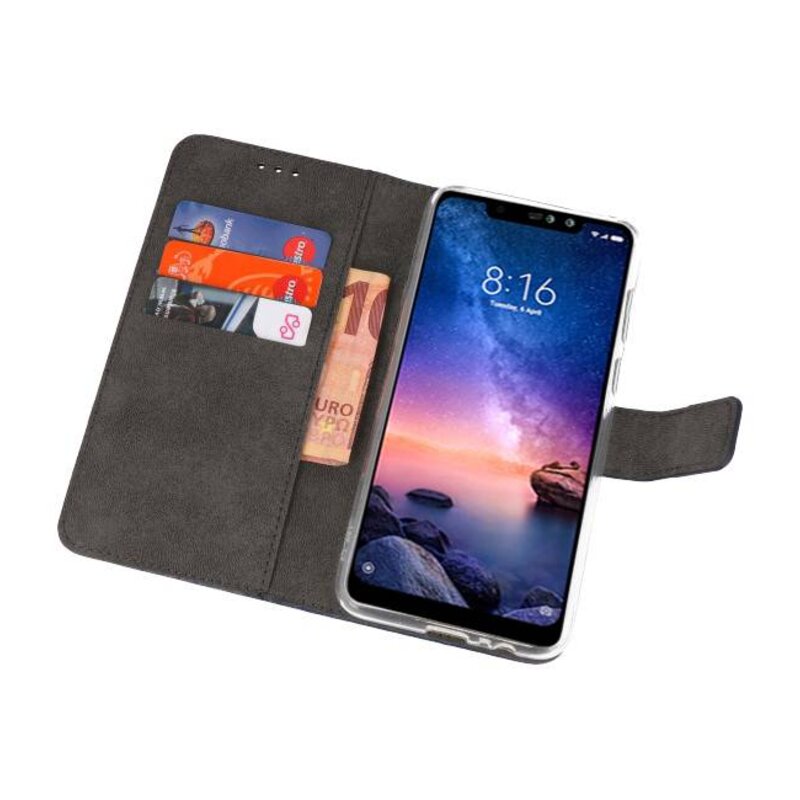 Estuches de billetera para XiaoMi Redmi Note 6 Pro Navy