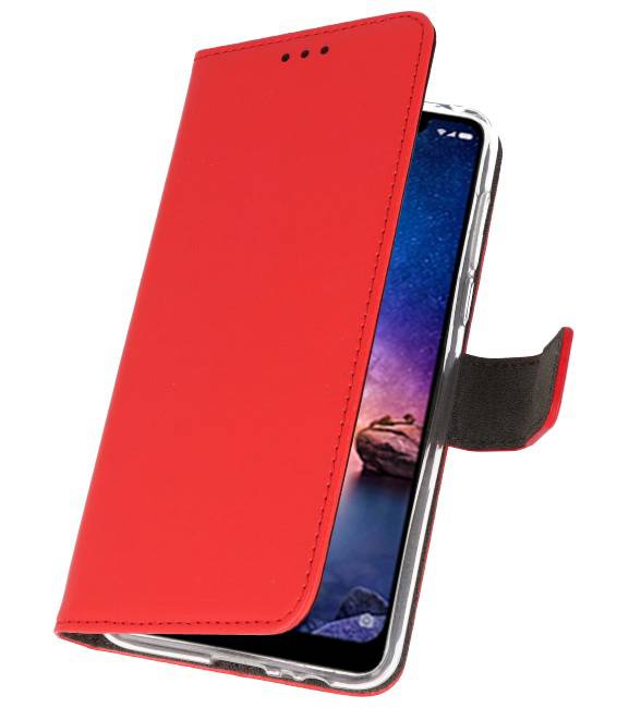 Wallet Cases Hülle für XiaoMi Redmi Note 6 Pro Red