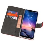 Wallet Cases Hoesje voor XiaoMi Redmi Note 6 Pro Rood