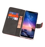 Wallet Cases Case for XiaoMi Redmi Note 6 Pro Red
