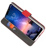 Etuis portefeuille Etui pour XiaoMi Redmi Note 6 Pro Red