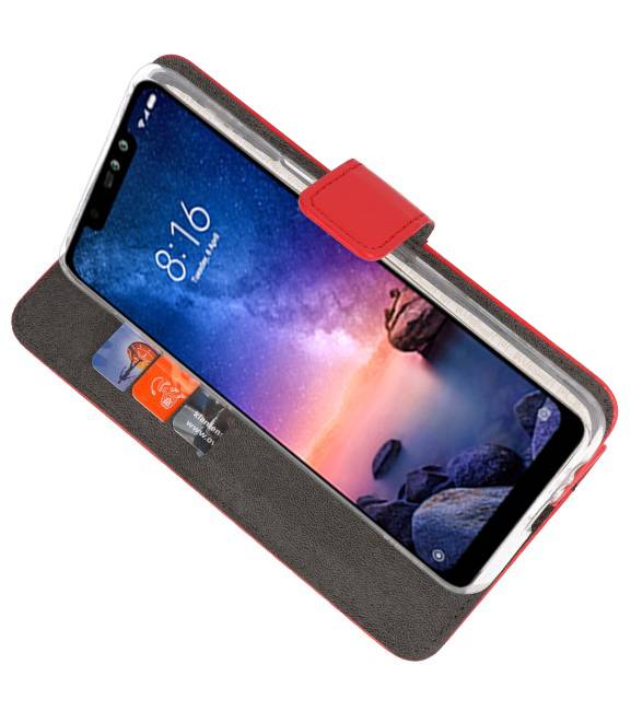 Etuis portefeuille Etui pour XiaoMi Redmi Note 6 Pro Red