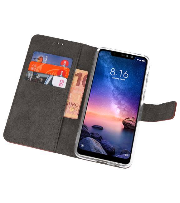 Wallet Cases Hülle für XiaoMi Redmi Note 6 Pro Brown