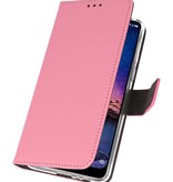 Wallet Cases Hoesje voor XiaoMi Redmi Note 6 Pro Roze