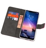 Wallet Cases Hoesje voor XiaoMi Redmi Note 6 Pro Roze