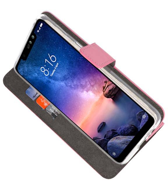 Wallet Cases Hülle für XiaoMi Redmi Note 6 Pro Pink