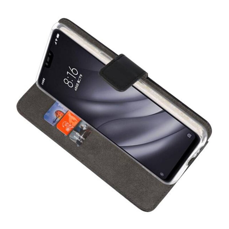 Funda Cartera para XiaoMi Mi 8 Lite Negro