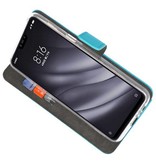 Wallet Cases Hoesje voor XiaoMi Mi 8 Lite Blauw