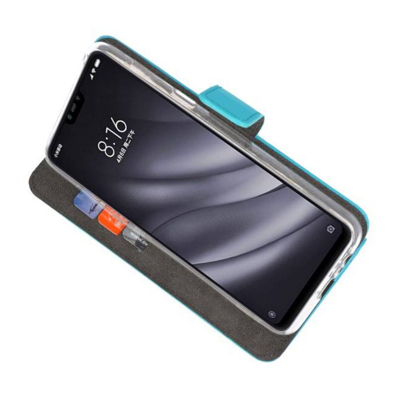 Etuis portefeuille Etui pour XiaoMi Mi 8 Lite Blue