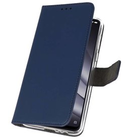 Wallet Cases Hoesje voor XiaoMi Mi 8 Lite Navy