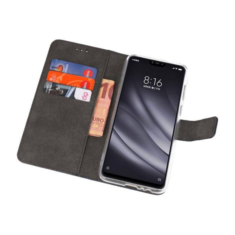 Casos de billetera Estuche para XiaoMi Mi 8 Lite Navy