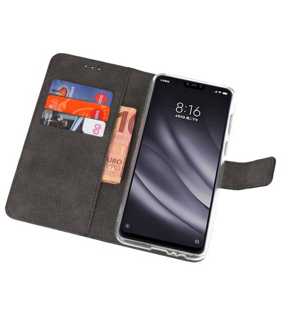 Wallet Cases Tasche für XiaoMi Mi 8 Lite Navy