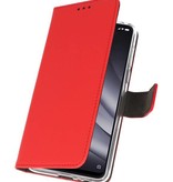 Wallet Cases Hülle für XiaoMi Mi 8 Lite Red