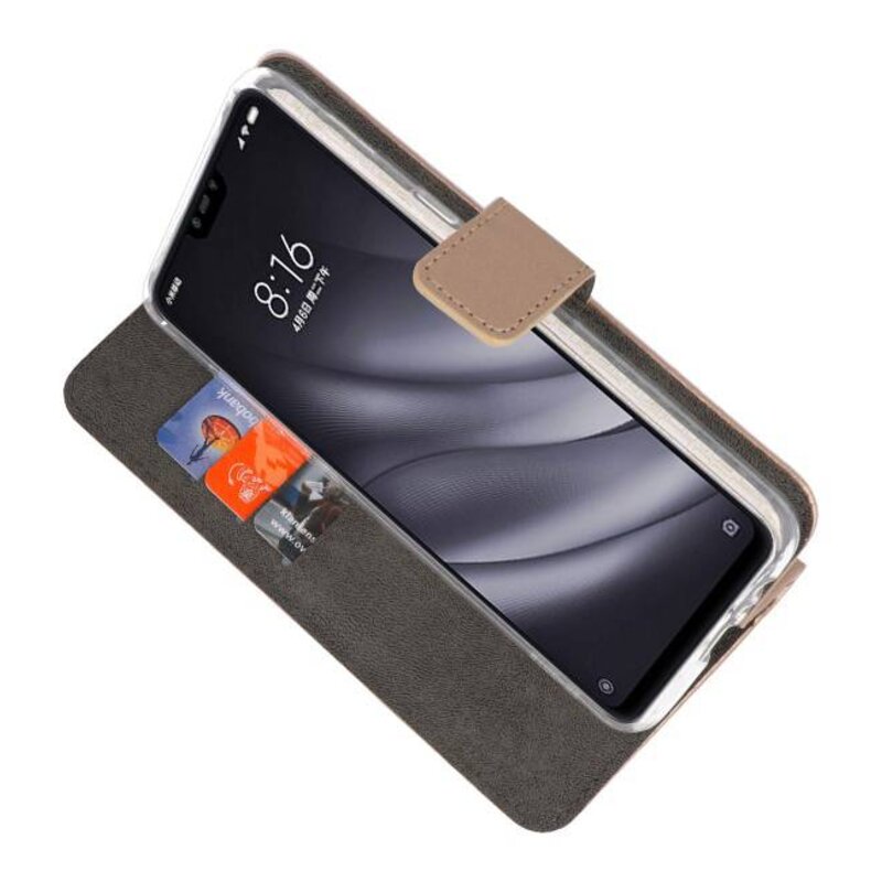 Funda Cartera para XiaoMi Mi 8 Lite Gold