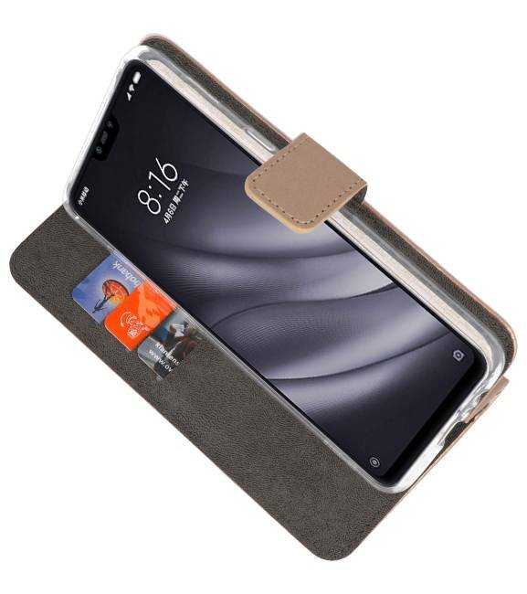 Etuis portefeuille Etui pour XiaoMi Mi 8 Lite Gold