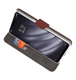 Etuis portefeuille Etui pour XiaoMi Mi 8 Lite Brown