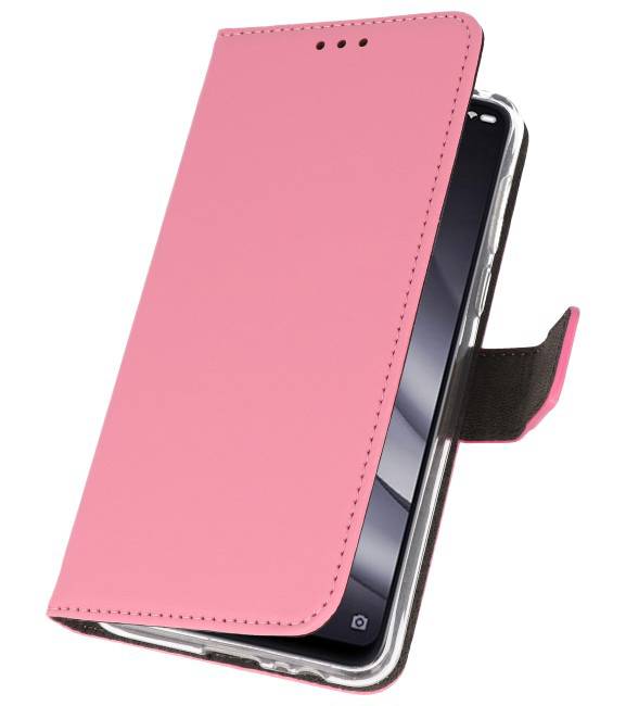 Wallet Cases Hoesje voor XiaoMi Mi 8 Lite Roze