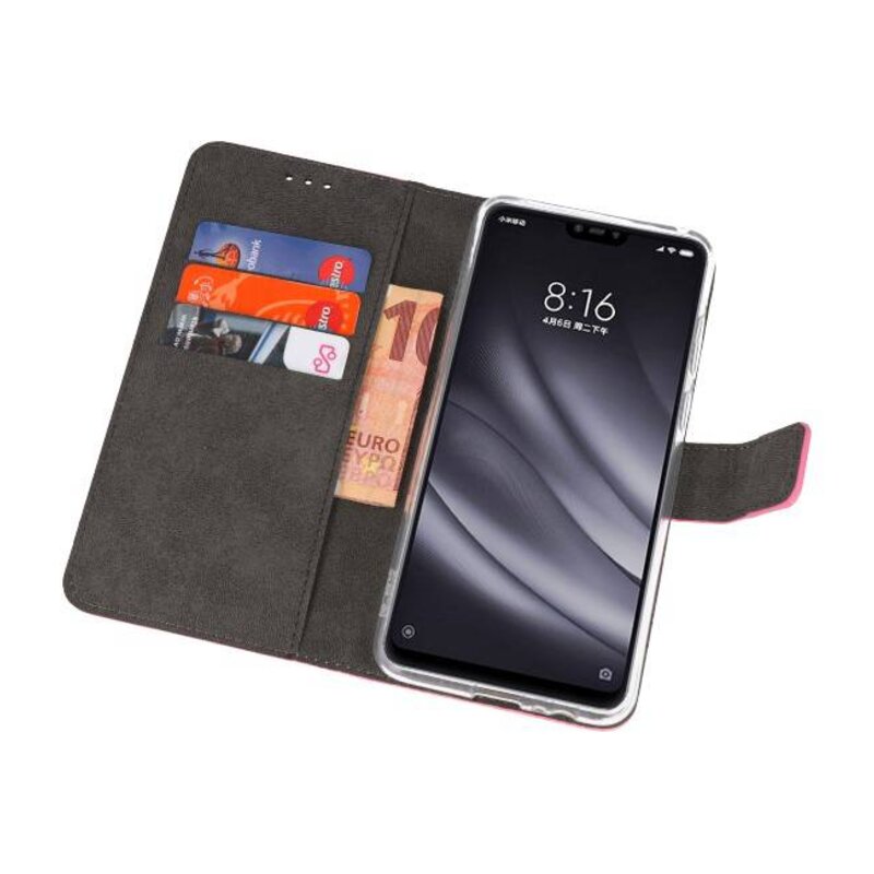 Custodia a Portafoglio per XiaoMi Mi 8 Lite Rosa
