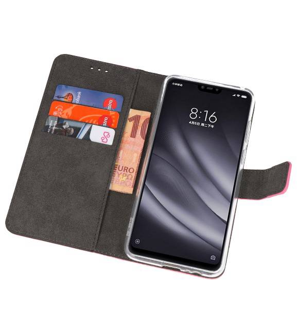 Etuis portefeuille Etui pour XiaoMi Mi 8 Lite Pink