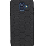 Hexagon Hard Case til Samsung Galaxy A6 2018 Black
