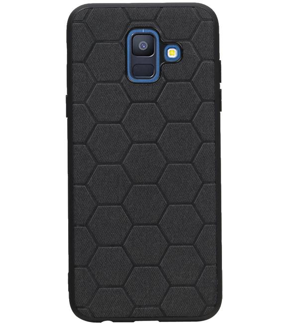 Hexagon Hard Case for Samsung Galaxy A6 2018 Black