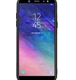 Estuche rígido hexagonal para Samsung Galaxy A6 2018 marrón