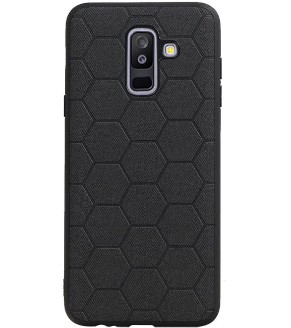 Hexagon Hard Case for Samsung Galaxy A6 Plus 2018 Black