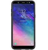 Étui rigide hexagonal pour Samsung Galaxy A6 Plus 2018 rouge
