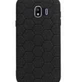 Hexagon Hard Case for Samsung Galaxy J4 Black