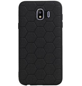 Étui rigide hexagonal pour Samsung Galaxy J4 noir