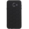 Étui rigide hexagonal pour Samsung Galaxy J4 noir