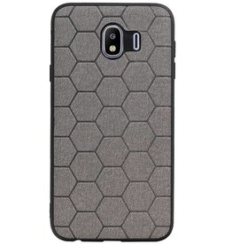 Estuche rígido hexagonal para Samsung Galaxy J4 gris