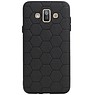 Estuche rígido hexagonal para Samsung Galaxy J7 Duo negro