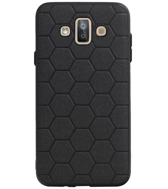 Estuche rígido hexagonal para Samsung Galaxy J7 Duo negro