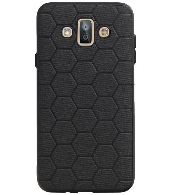Hexagon Hard Case für Samsung Galaxy J7 Duo Schwarz