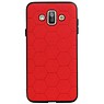 Hexagon Hard Case für Samsung Galaxy J7 Duo Red